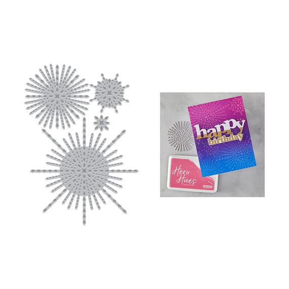 Hero Arts - Starbursts Set Letterpress + Foil Plate