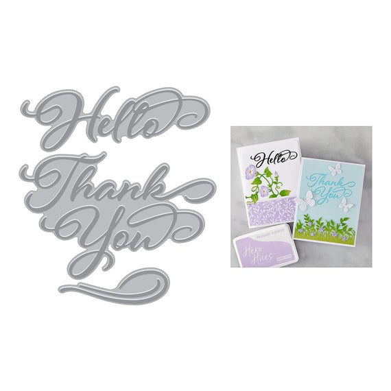 Hero Arts - Hello & Thank You BetterPress + Foil Plates