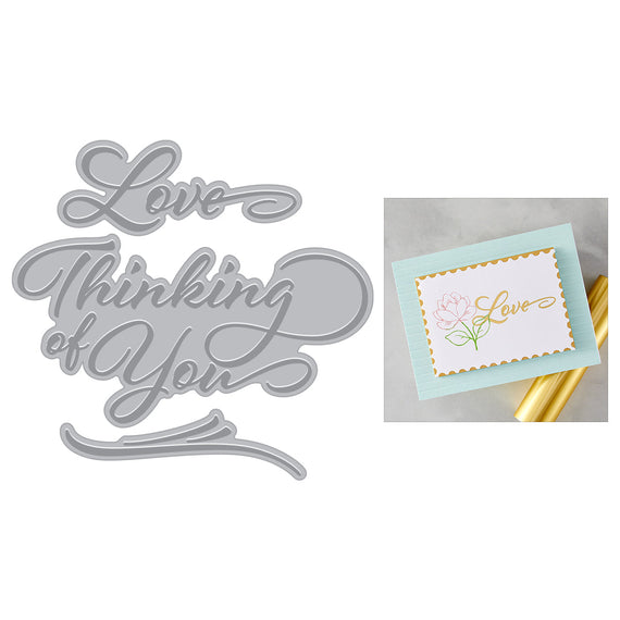 Hero Arts - Love & Thinking of You BetterPress + Foil Plates