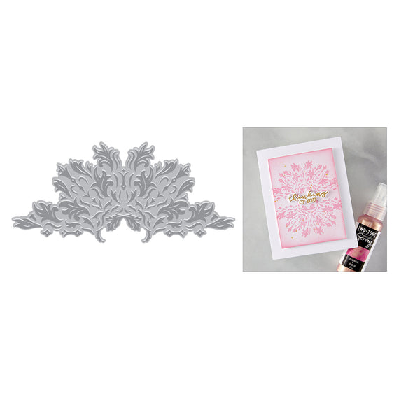 Hero Arts - Lavish Flourish Letterpress + Foil Plate