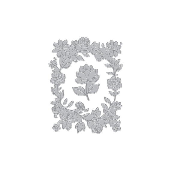 Floral Border Letterpress + Foil Plate from the Lovely LetterPress Collection