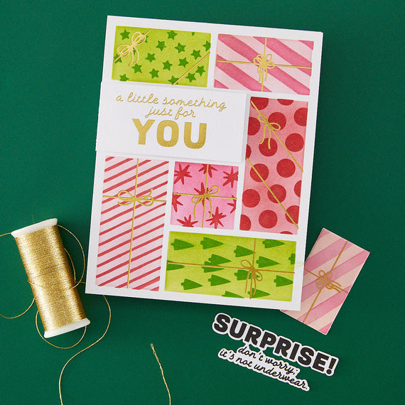 Wrap it Up Letterpress + Foil Plates with Placement Guide