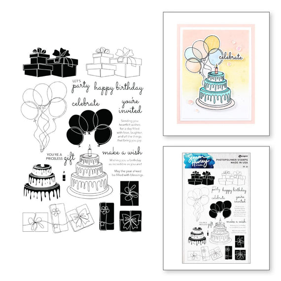 Ranger Birthday Party Clear Stamp Set by Simon Hurley create.