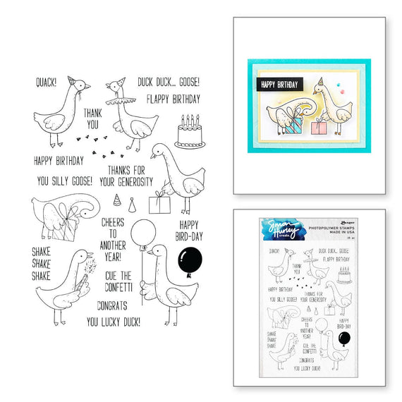 Ranger Silly Goose Clear Stamp Set by Simon Hurley create.