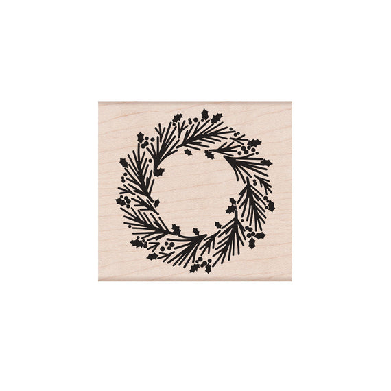 Hero Arts Graphical Wreath Wood Stamps