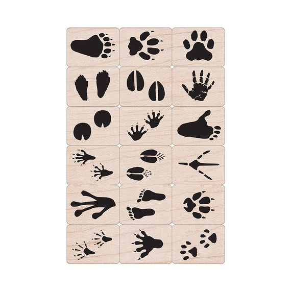 Hero Arts Animal Prints Wood Ink 'n Stamp Set