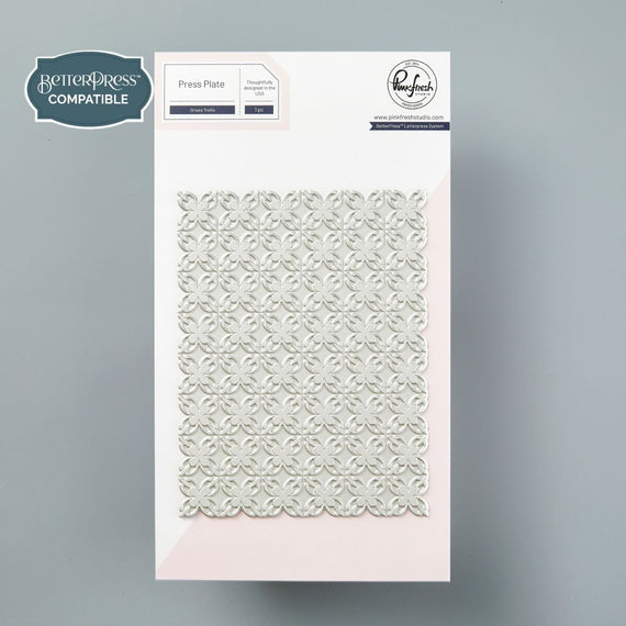 PinkFresh Studio Ornate Trellis Press Plate