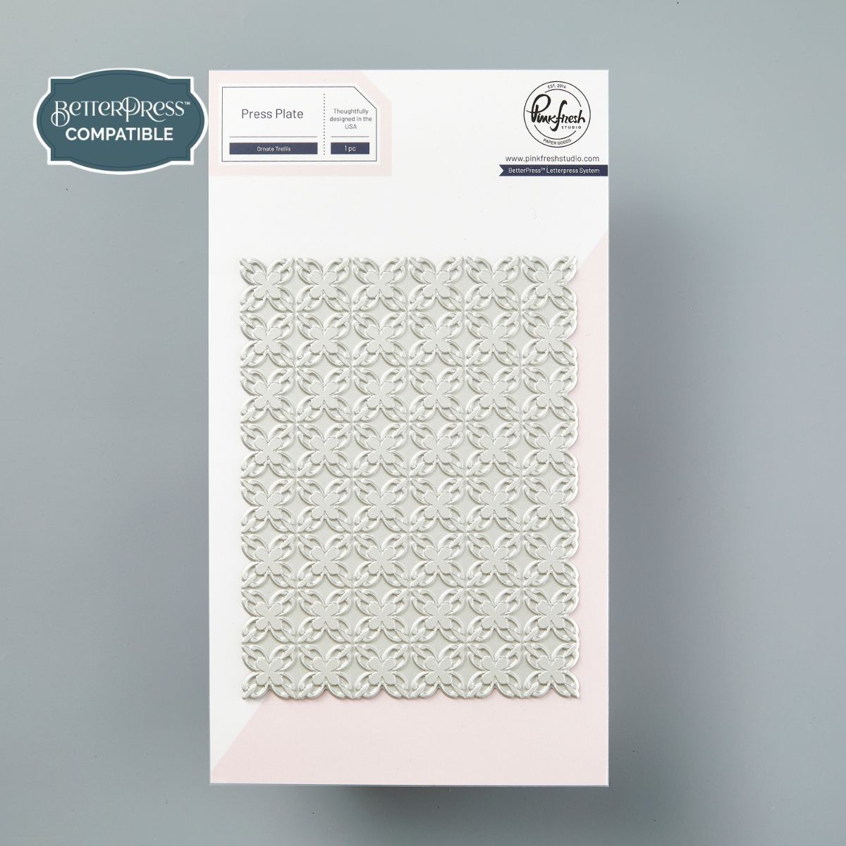 PinkFresh Studio Ornate Trellis Press Plate – Spellbinders UK
