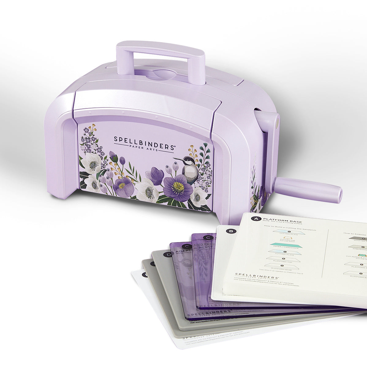 Exclusive Lilac Shimmer Platinum 6 Die Cutting & Embossing Machine 6 Spellbinders UK