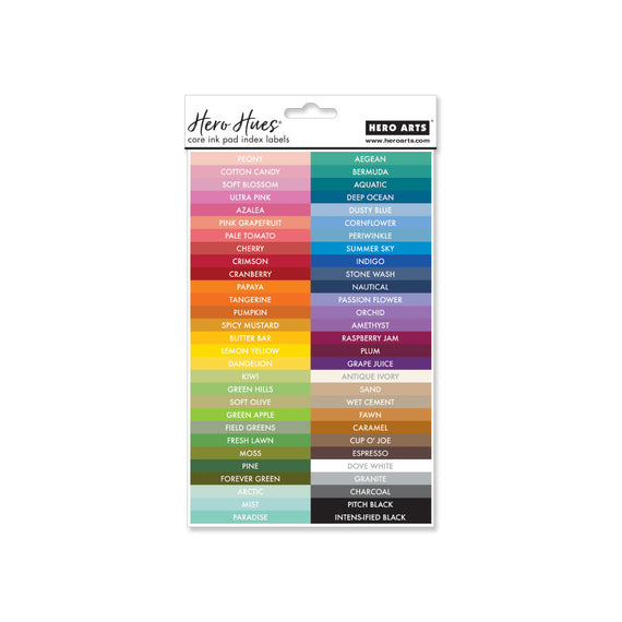 Hero Arts Core Ink Pad Index Labels