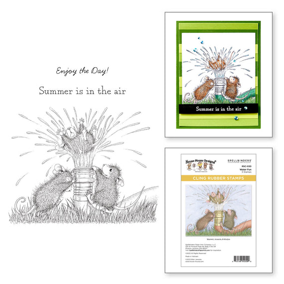 Water Fun Cling Rubber Stamp Set from the House-Mouse Summer Fun Collection