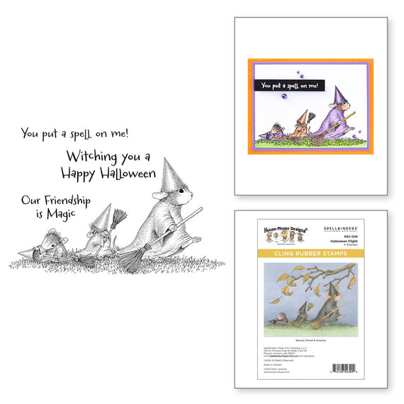 Halloween Flight Cling Rubber Stamp Set