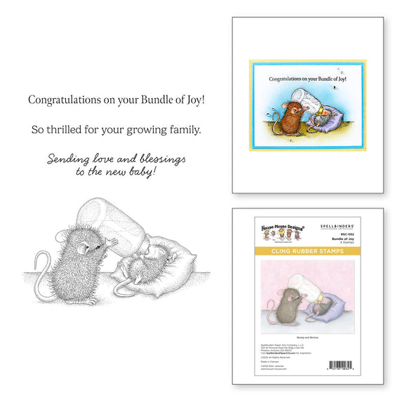 Bundle of Joy Cling Rubber Stamp Set from the House-Mouse Creative Day Collection