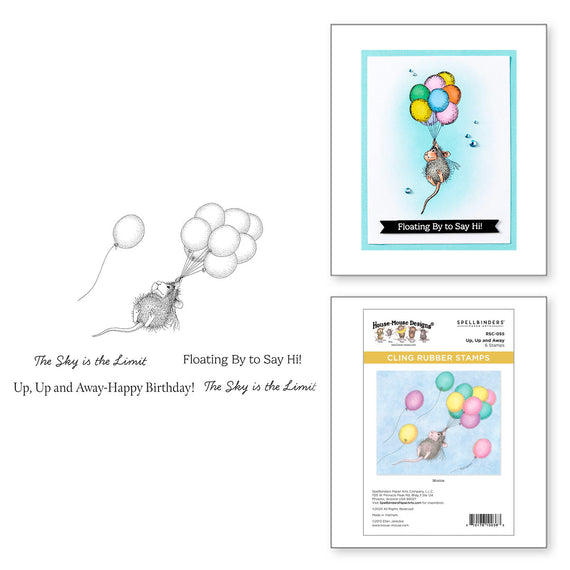 Up, Up and Away Cling Rubber Stamp Set