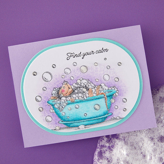 House-Mouse Spa Day Cling Stamp Set