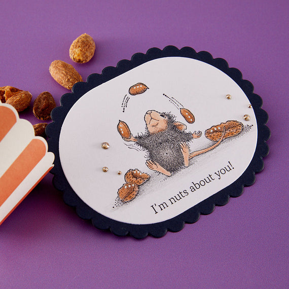 House-Mouse Nuts about You Cling Stamp Set