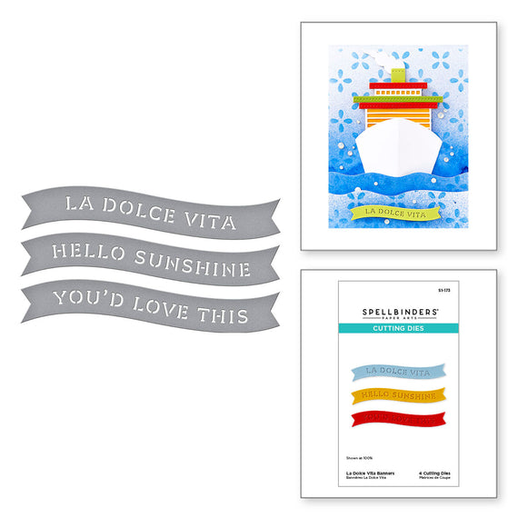 La Dolce Vita Banners Etched Dies