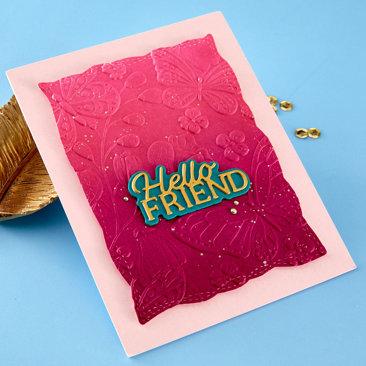 Layered Hello Friend Etched Dies – Spellbinders UK