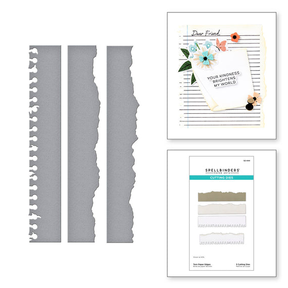 Torn Paper Edges Etched Dies