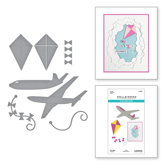 Fly Away Etched Dies from the Tunnel Scapes Collection by Vicky Papaioannou