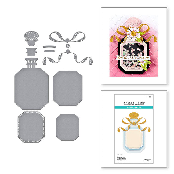 Gorgeous You Perfume Bottle Etched Dies