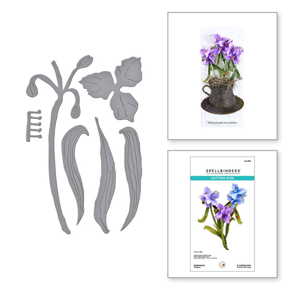 Spiderwort Etched Dies by Susan Tierney-Cockburn