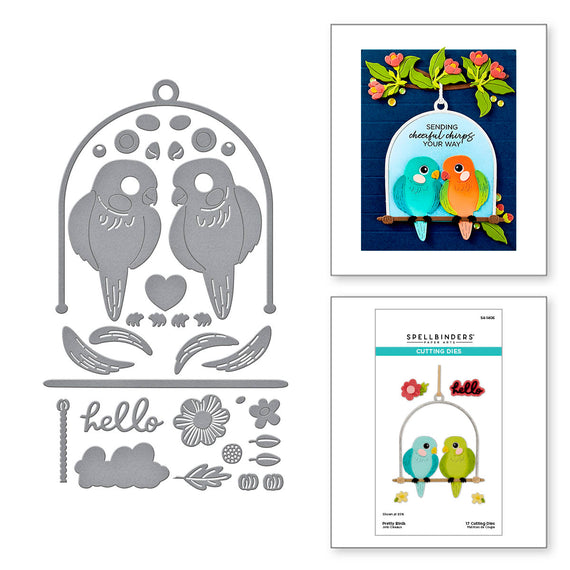 Pretty Birds Etched Dies