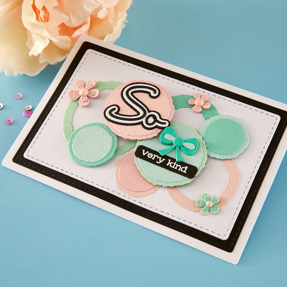 Ripped Edge Circles Etched Dies by Lisa Horton