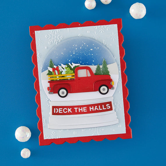 Holiday Truck Scene Etched Dies by Simon Hurley