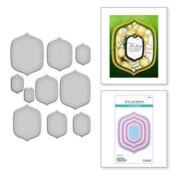 Fresh Picked Labels and Tag Etched Dies from the Sealed 3D Botanical Collection