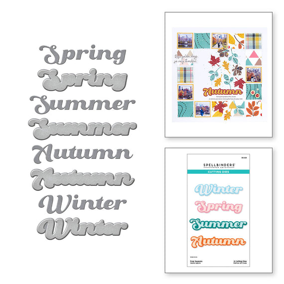 Spellbinders Exclusive - Four Seasons Etched Dies from the All Seasons Collection