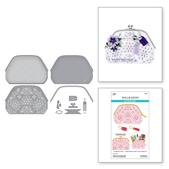 Gorgeous You Makeup Bag Etched Dies