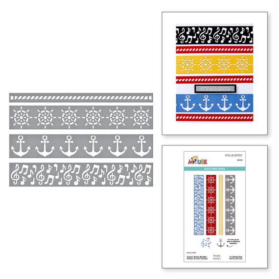 Classic Mouse Borders Etched Dies