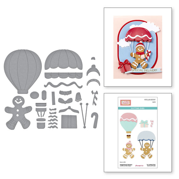 Gingerbread Delivery Etched Dies by Stamperia