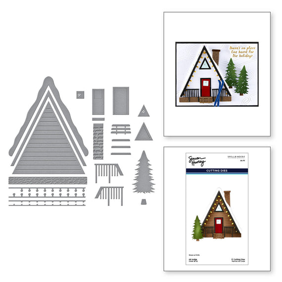 Ski Lodge Etched Dies by Simon Hurley