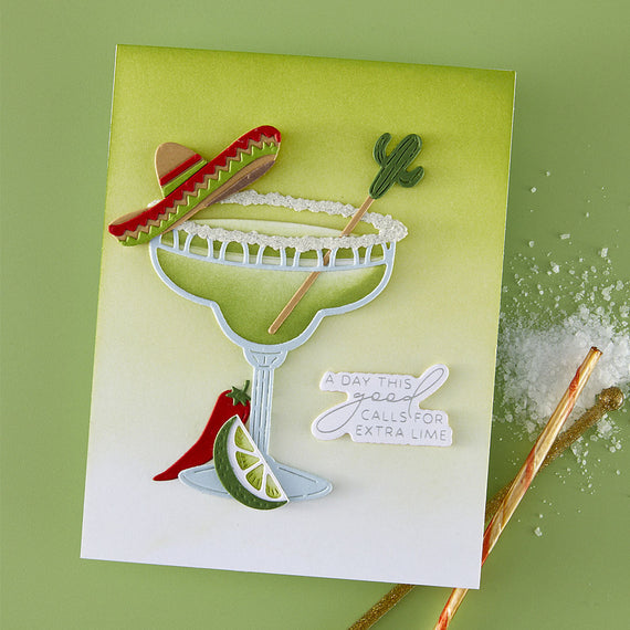 Sip Sip Ole Sentiments BetterPress Plate & Die Set