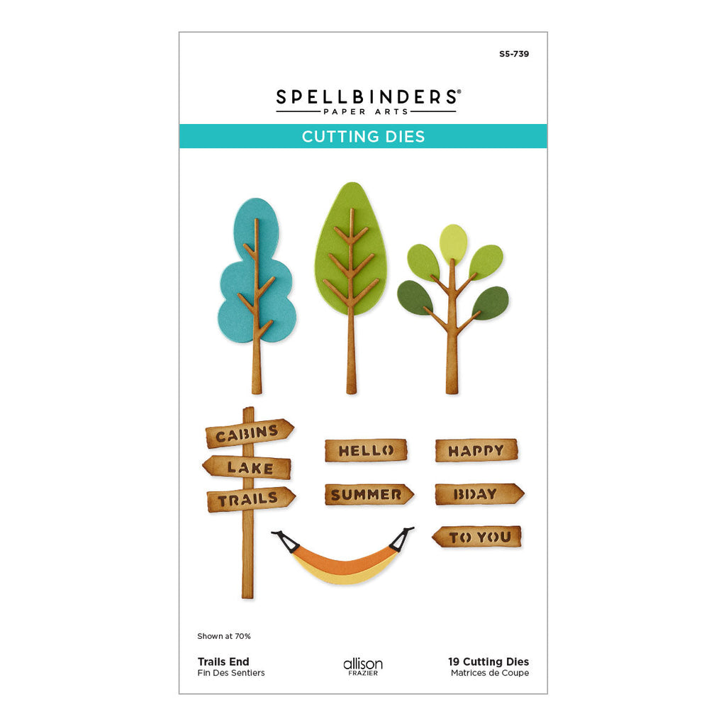 Trails End Lettering Trails End Etched Dies by Allison Frazier – Spellbinders UK