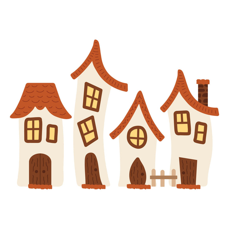 Whimsical Houses Etched Dies Whimsical Houses Etched Dies