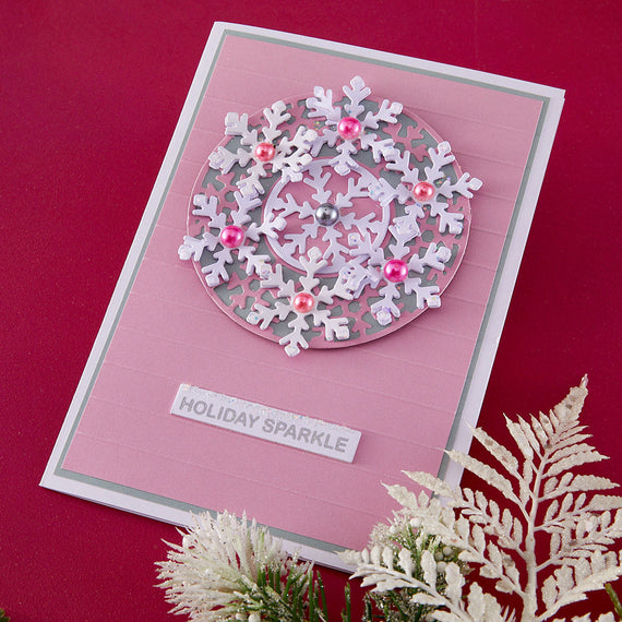 Snowflake Wreath Etched Dies by Lisa Horton