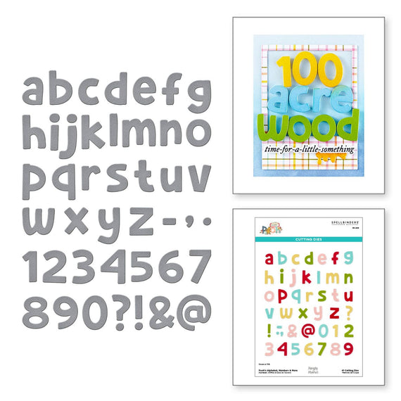 Pooh's Alphabet, Numbers & More Etched Dies in Collaboration with Simple Stories