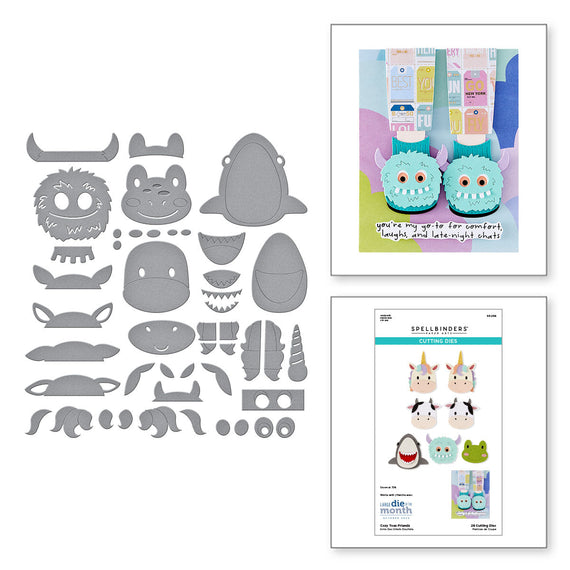 Cozy Toes Friends Etched Dies