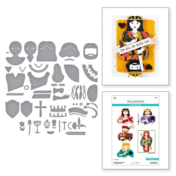 Reversible Royal Court Etched Dies by Jaycee Gaspar