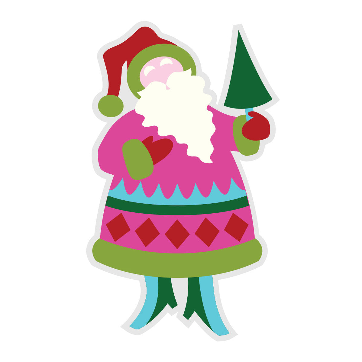 Festive Santa Etched Dies by Lolli & Grace | Spellbinders – Spellbinders UK