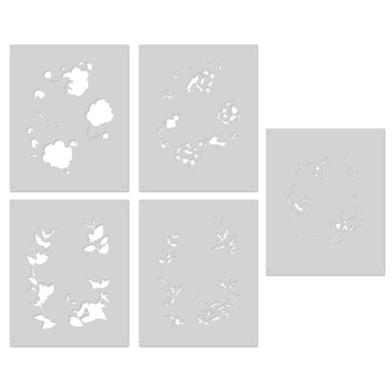 Hero Arts Color Layering Bee Florals Stencils