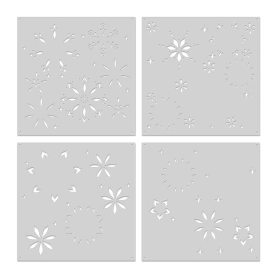 Hero Arts Color Layering Snowflake Stencils