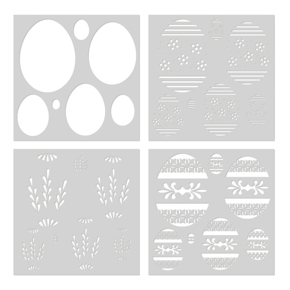 Hero Arts Color Layering Decorative Eggs Stencils