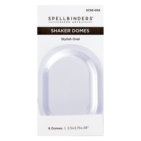 Stylish Oval Shaker Dome - 6 Pack