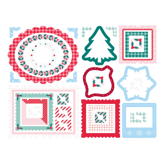 Dear Santa Chipboard Frames  & Corners