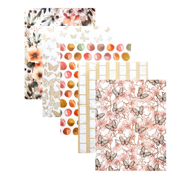 Rosie's Studio Golden Afternoon Printed Vellum & Foiled Acetate