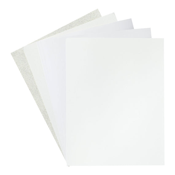 Antique White Assorted Treasured Cardstock 8 1/2" x 11" - 15 Sheets
